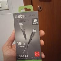 Cavo Usb Tipo C 2.0 SBS 25 Watt 1,5 M