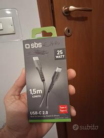 Cavo Usb Tipo C 2.0 SBS 25 Watt 1,5 M