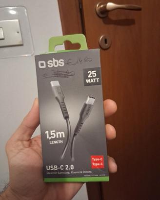 Cavo Usb Tipo C 2.0 SBS 25 Watt 1,5 M