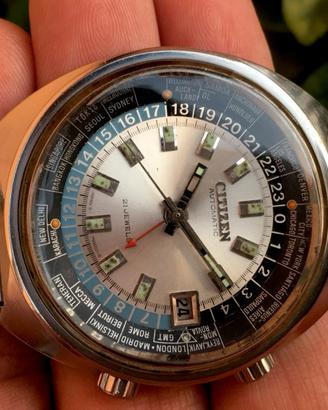 Raro Citizen Worldtimer Gmt 68-0516 Automatic 70’S