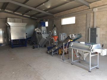 Impianto semiautomatizzato produzione di pellet