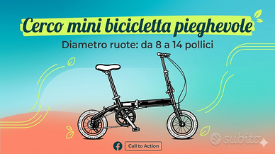 Mini bicicletta pieghevole