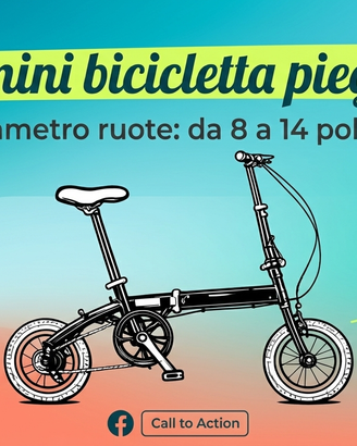 Mini bicicletta pieghevole