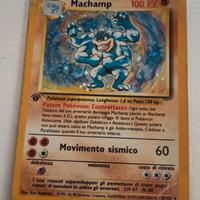 carta Pokemon Machamp holo prima edizione