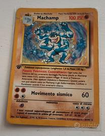 carta Pokemon Machamp holo prima edizione