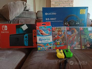 Nintendo Swithc  con volante e pedana
