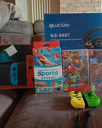 Nintendo Swithc  con volante e pedana