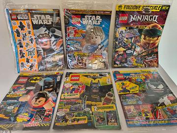 Lotto 7 Riviste Lego Star Wars Batman Ninja Panini