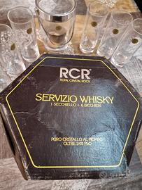 servizio whisky RCR con portaghiaccio