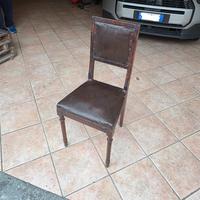 Sedia vintage in legno massello, pezzo raro