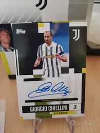 topps Juventus team set Chiellini auto 