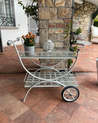 Carrello ferro battuto