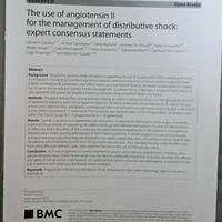 Articolo: L'uso dell'Angiotensina e lo shock