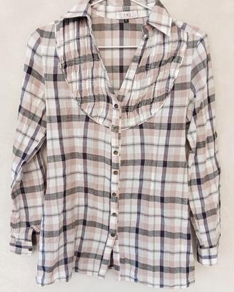 Camicia donna a quadri Zuiki, tg S, cotone