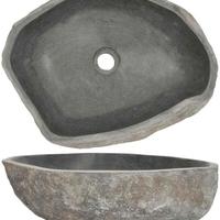 Lavandino Ovale in Pietra del Fiume Naturale