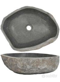 Lavandino Ovale in Pietra del Fiume Naturale