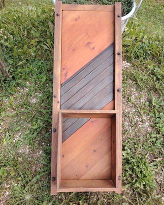  Taglia cavoli per crauti legno e metallo  vintage