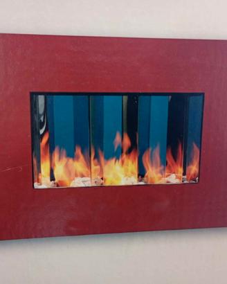 Bio Caminetto cm 92x62 da appendere come un quadro