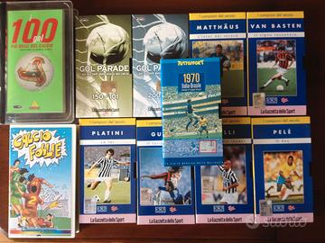 11 Vhs Calcio Van Basten-Platini-Gullit-Pelè-ecc.