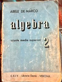 Libro Algebra - De Marco VINTAGE (1957)