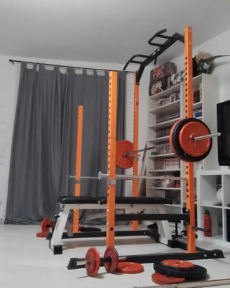 panca Lux-Silver Technogym+Rack+bilancieri 2
