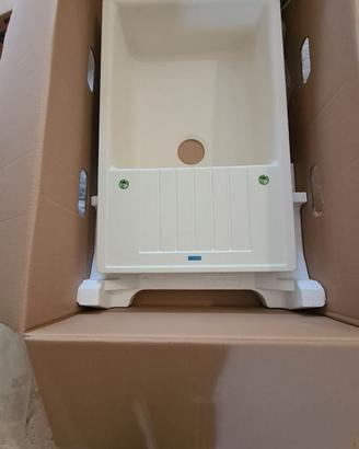 lavabo e rubinetto nuovi per cucina