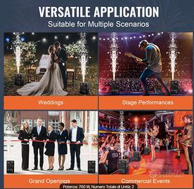 Sparkular/Macchina fontane luce fredda 700W, NUOVE