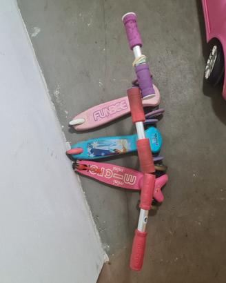  3 monopattini per bambini 