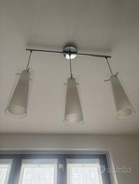 Lampadario a 3 colonne