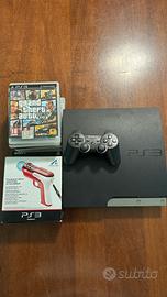 Playstation 3 slim+joystick+8 giochi+Move shooting