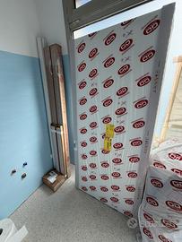 2 Porte intern laminato 90x210 bianco liscio NUOVO