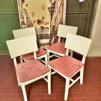 4 sedie Ikea Norvald con cuscini