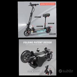 Monopattino Hitway H5 45 kmh percorrenza 40km