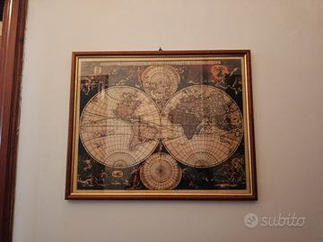 set di quadri cartine 