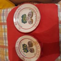 Due piatti da collezione ristorante