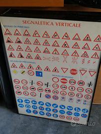 12 PANNELLI AUTOSCUOLA CON DOPPIE FIGURE SU RULLO