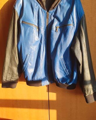 Giacca in pelle vintage uomo Angelo Litrico