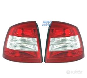 FANALI OPEL ASTRA G 3P 5P 97-04 LED ROSSO CROMATO