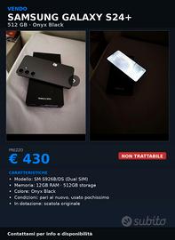 samsung galaxi S 24 + 512 GB 