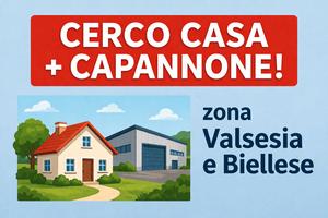 Casa bifamiliare indipendente + capannone vicino
