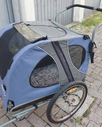 Rimorchi per cani da bici 