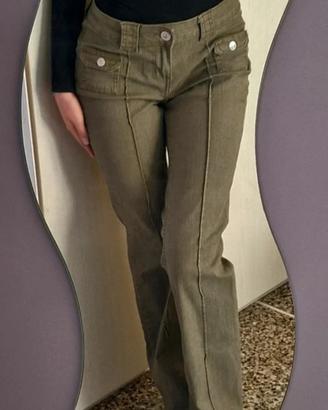 pantaloni H&M verde oliva NUOVI 