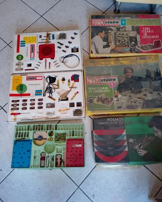 Giochi in scatola didattici vintage 