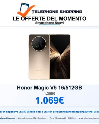 Honor Magic V5 16/512GB Nuovo