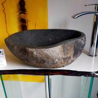 Bagno Arredo lavabo pietra legno Pennabilli