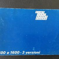 Fiat 124 sport libretto manuale