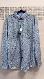 Camicia fiori piccoli uomo 100% cotone nuova