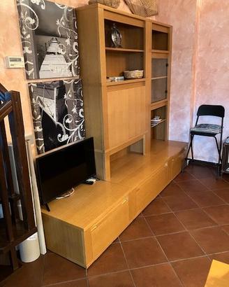 Parete attrezzata Rovere massello molto bella