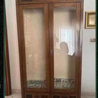 Vetrina Antica Anni '20 in Legno Massello