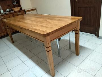 tavolo rettangolare 220x90 in legno di quercia 